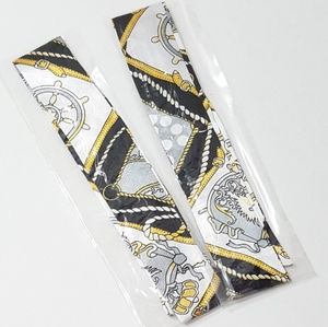 ⤵️⤵️2pc Black Polka Dot Design Satin Scarves